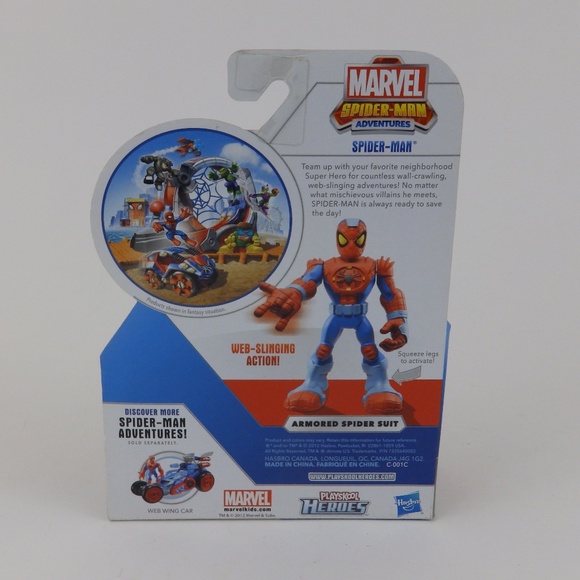 Marvel Spider-Man Adventures Playskool Heroes ages 3+ NIB 2012 - Picture 2 of 3
